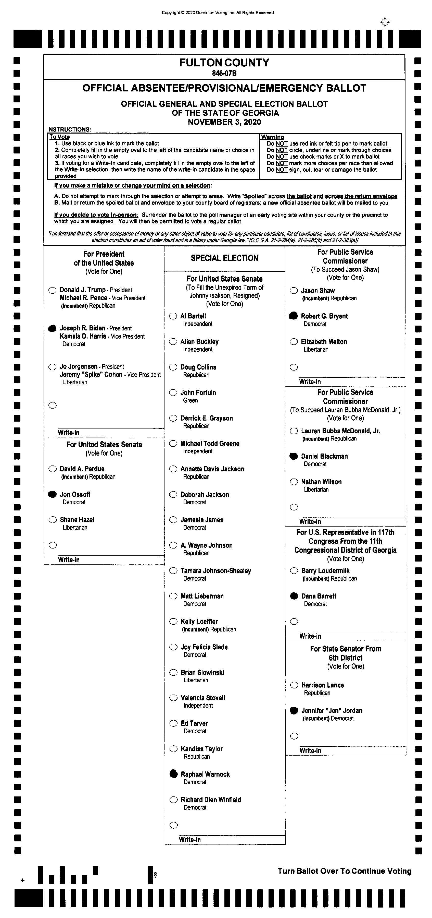 Doubled Ballot